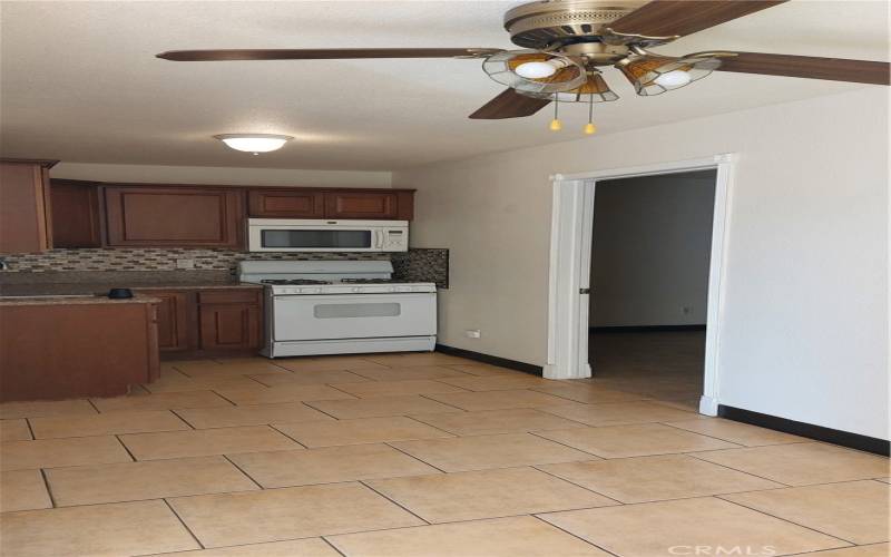 Kitchen on converted garage