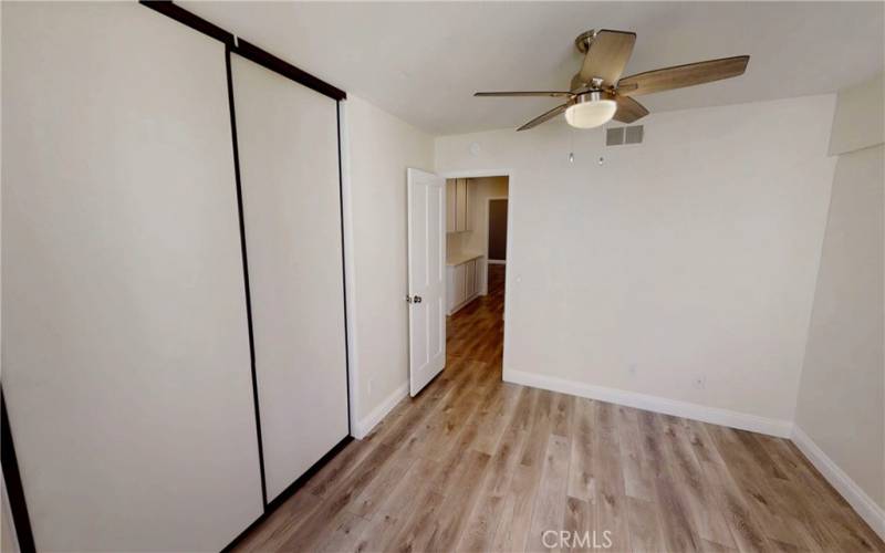 view from bedroom toward hallway