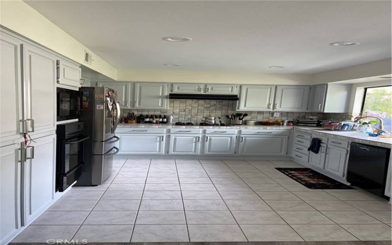 Kitchen cabinets painted soft gray