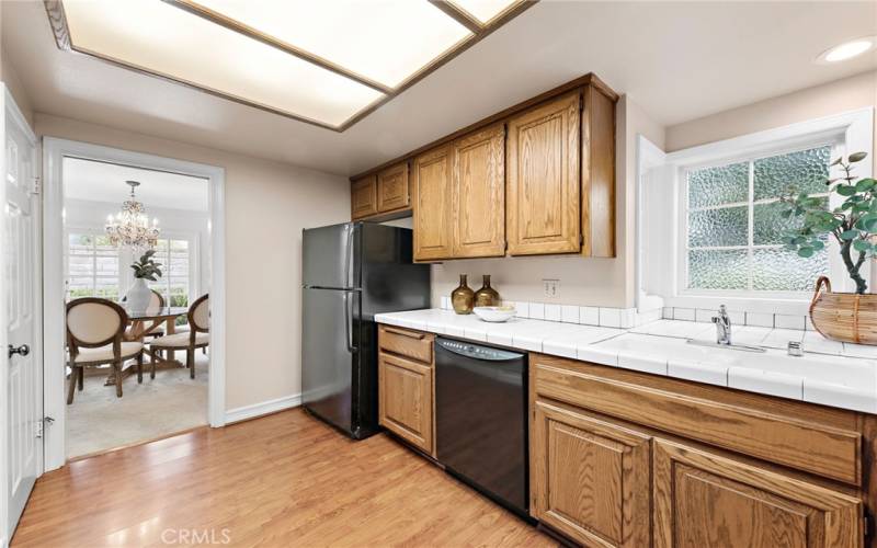 Another view of the kitchen looking into the dining room