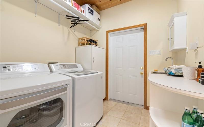 Utility room with exterior access