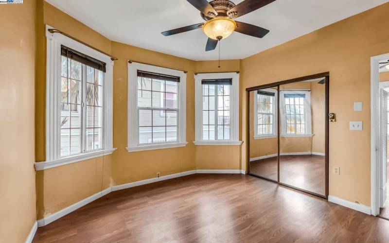 Bedroom next to living room