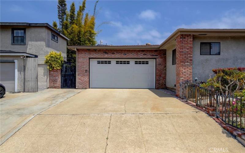 2 car attached garage.