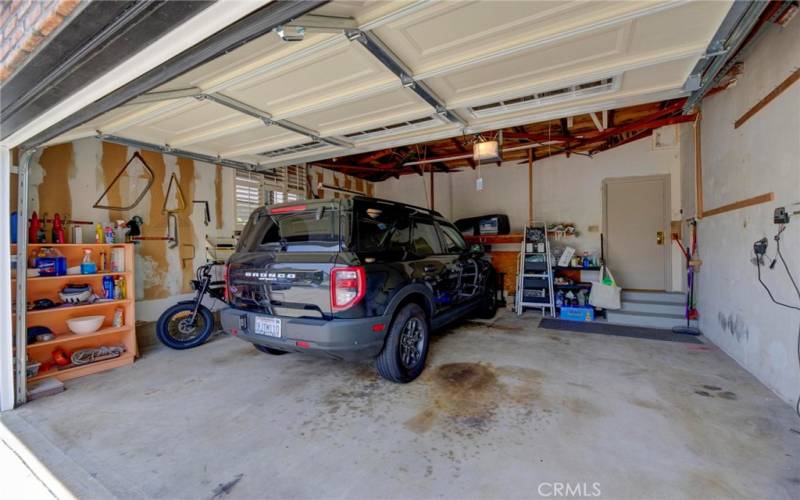 2 car attached garage.