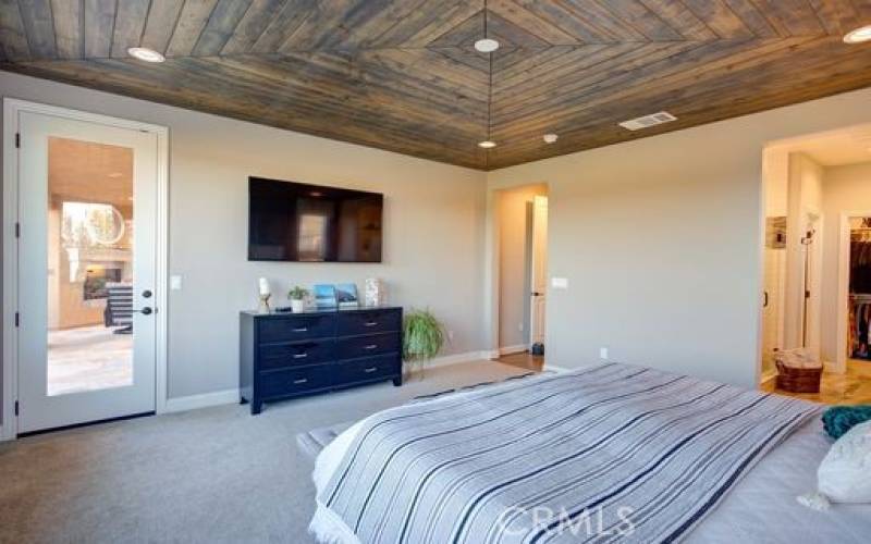 Master Bedroom with backyard access.