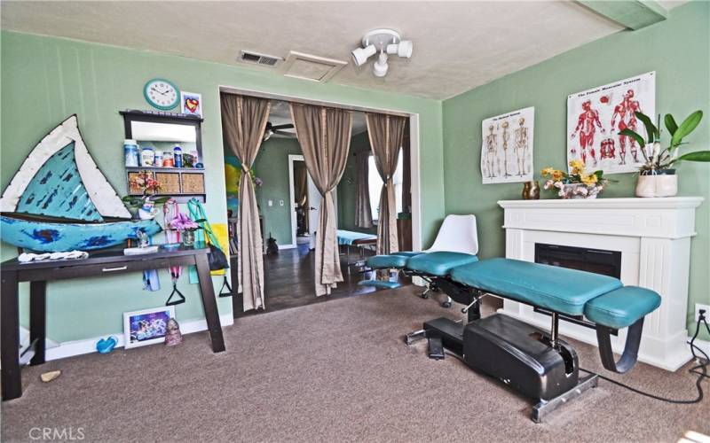 Front unit - patient treatment room/living room