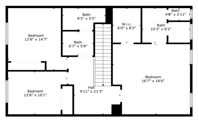 Upstairs Floorplan