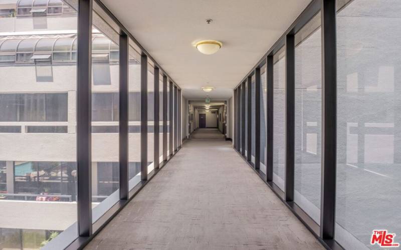 Hallway to unit