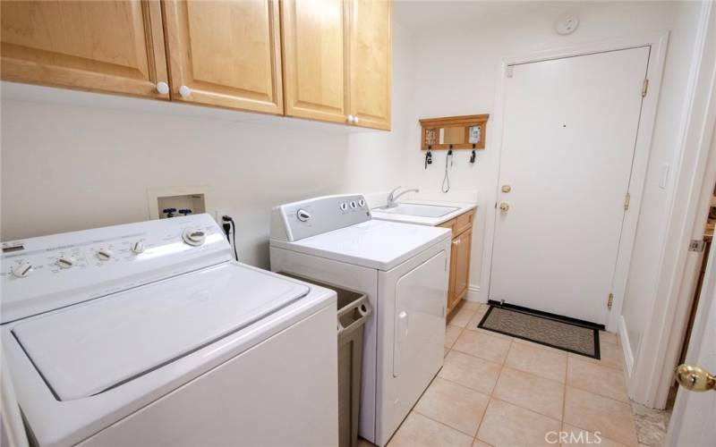 Individual downstairs laundry room