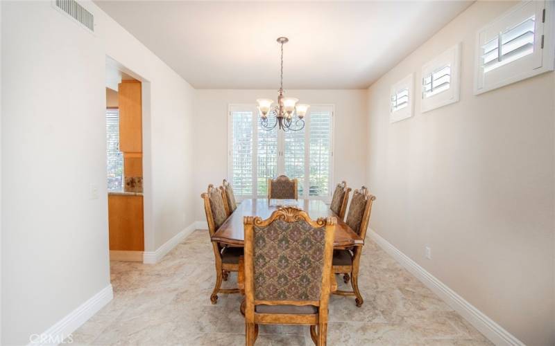 Formal dining room