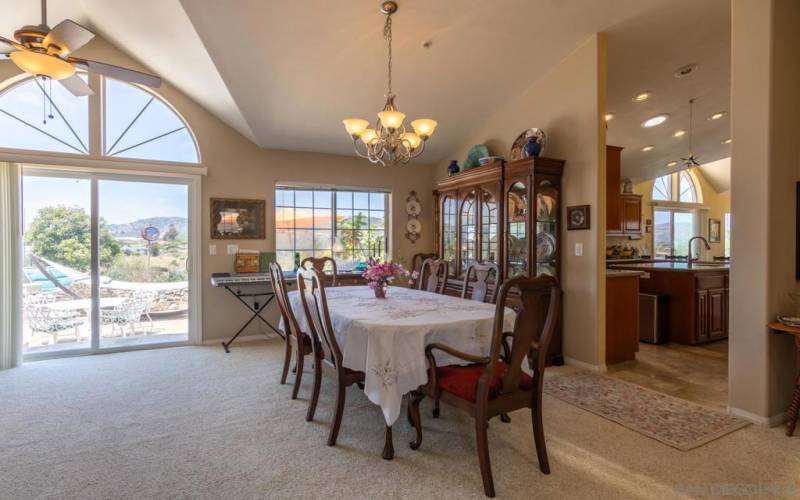 Formal dining room at entrance to this beautiful home.