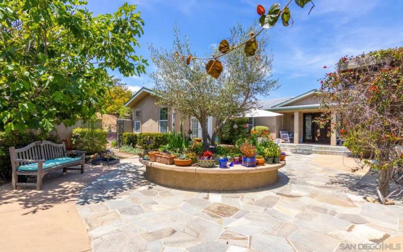 Courtyard to front door.