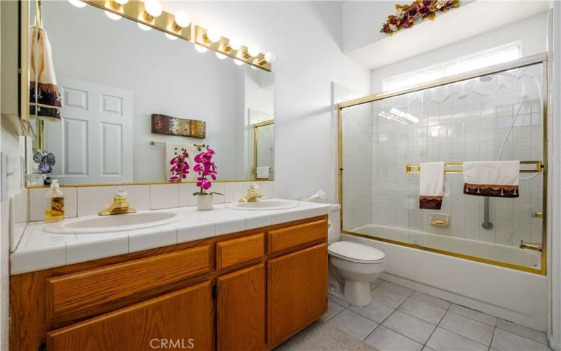 Third level Hall Tub and Shower Bathroom