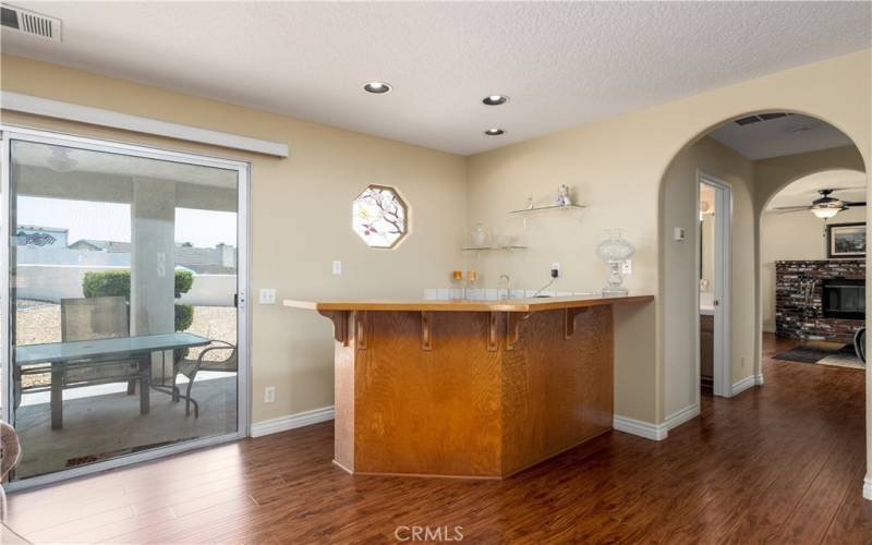 Bar Area For Entertaining