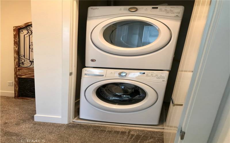 Laundry area outside guest bedrooms