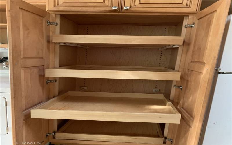 Pantry with Pull Out Shelves