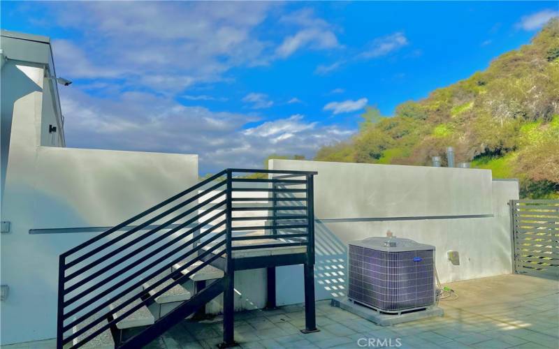 Steps leading to Rooftop Deck