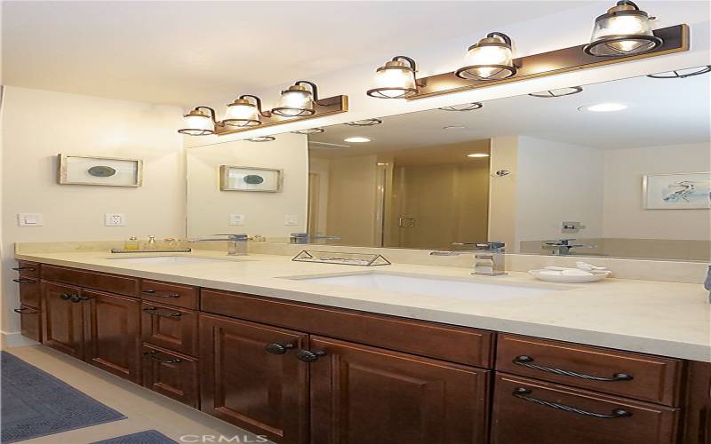 Primary Bathroom With Double Sinks