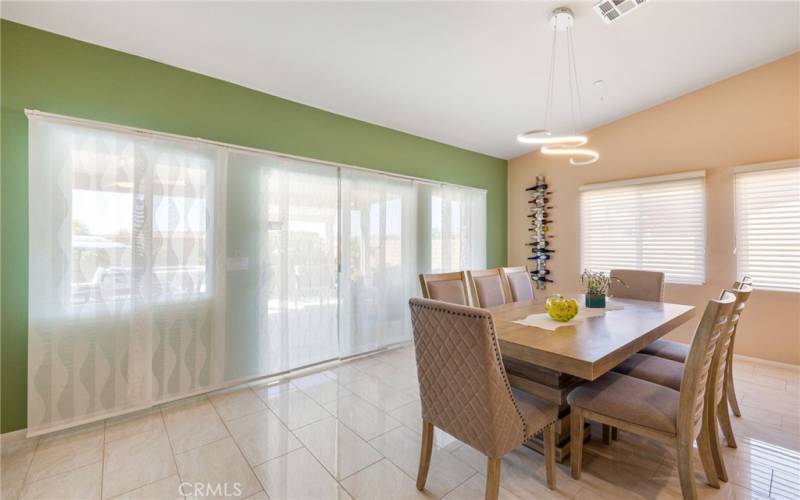 Dining Area with Pool View