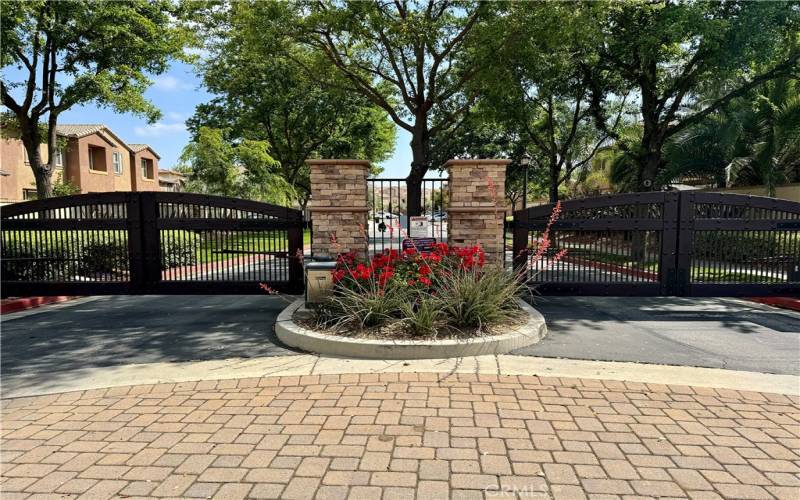 Temecula Lane entrance.  Gated community.