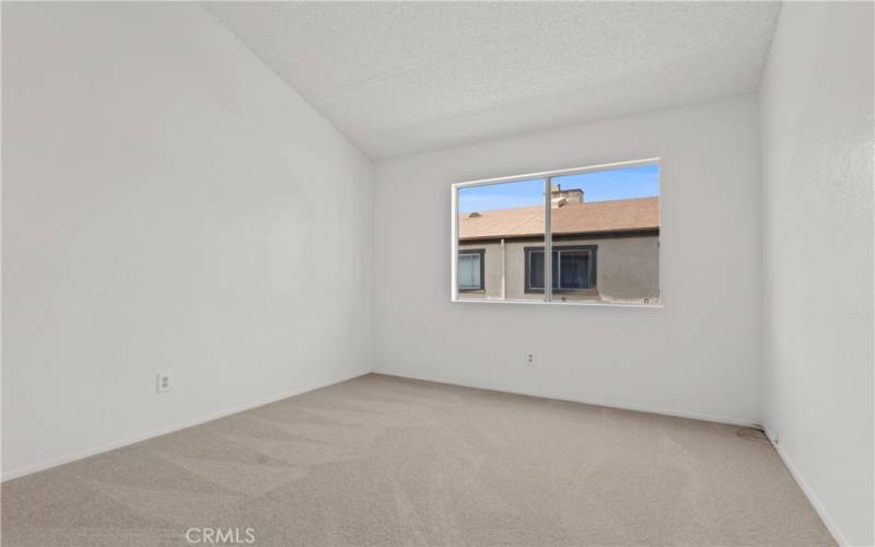  Nice sized rooms with vaulted ceilings, new carpets with good closet space.