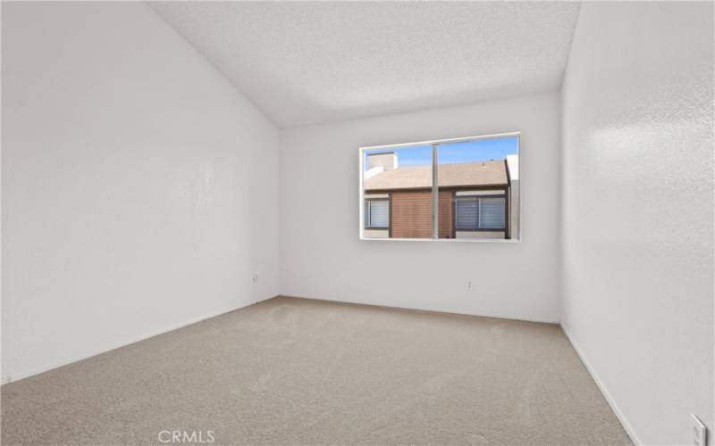 vaulted ceiling and new carpets