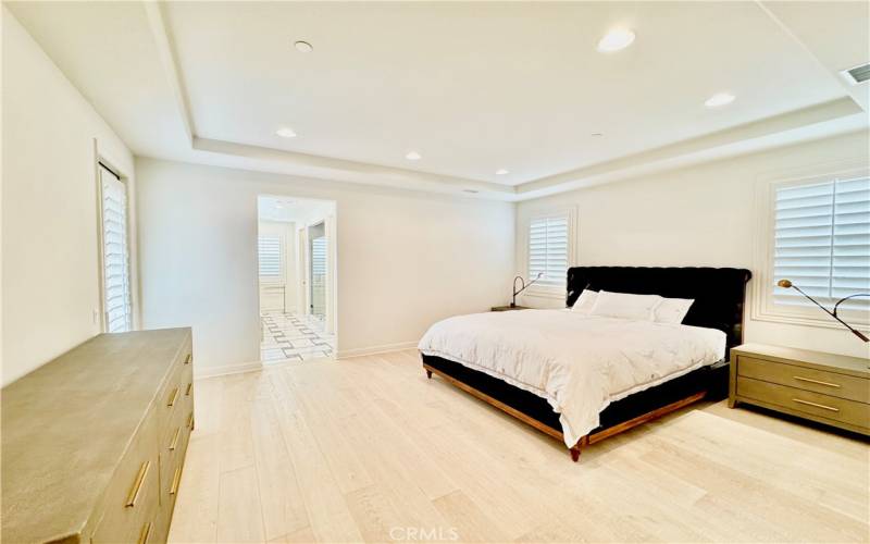 Master suite with access to the balcony