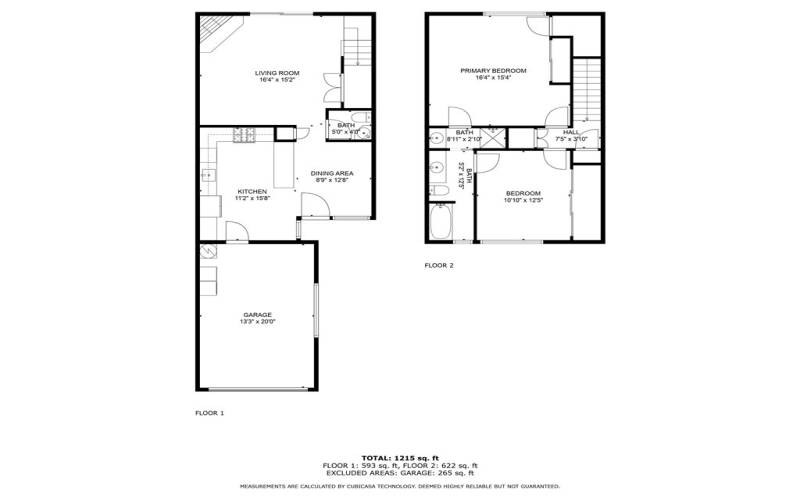 Floorplan of the condo. Measurements are approximate.