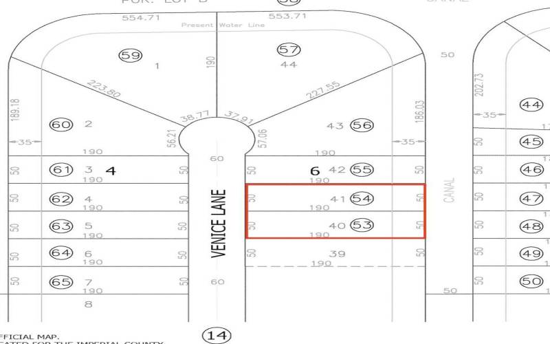 131 & 133 Venice Lane APN Map