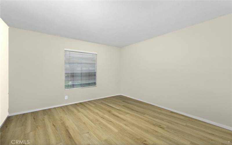 *Edited Photo* Bedroom reimagined with new paint and flooring* For reference only-home is occupied.
