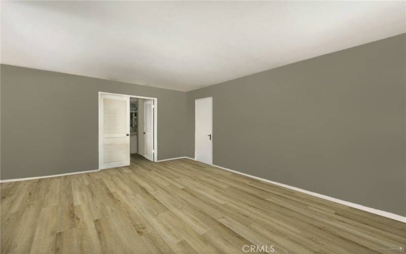 *Edited Photo*Living Room reimagined with neutral paint and flooring*For reference only-home is occupied.
