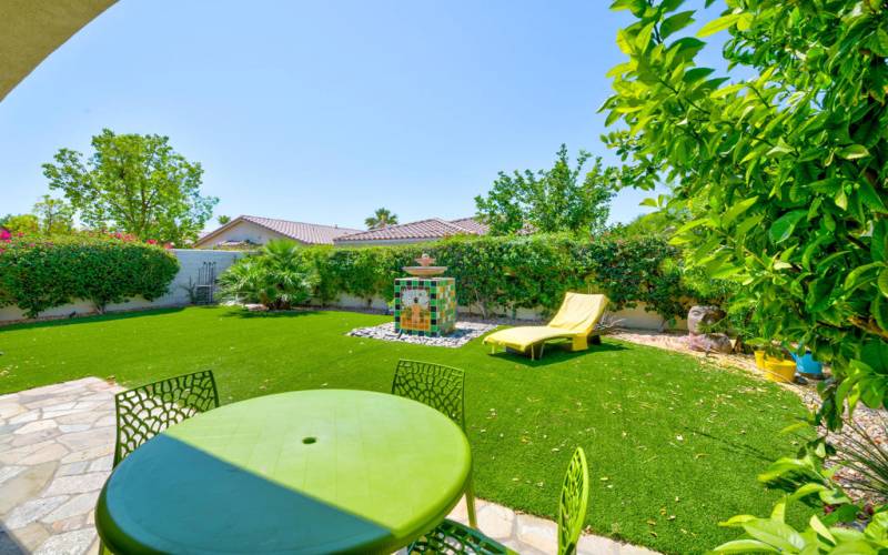 Private Backyard W/Fountain