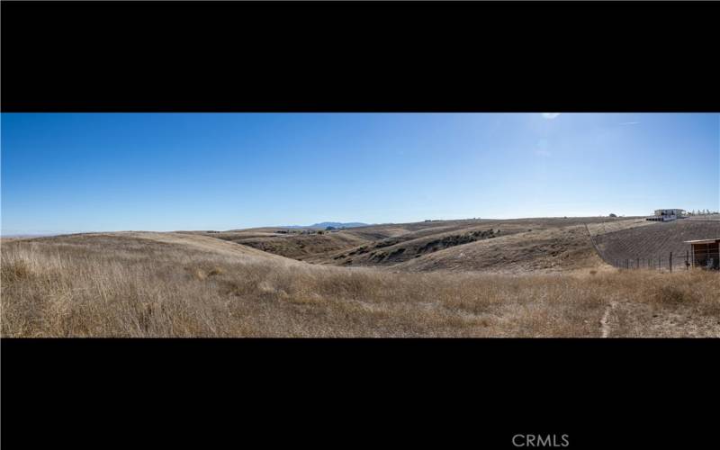 Panoramic from Upper North side of Property looking SW