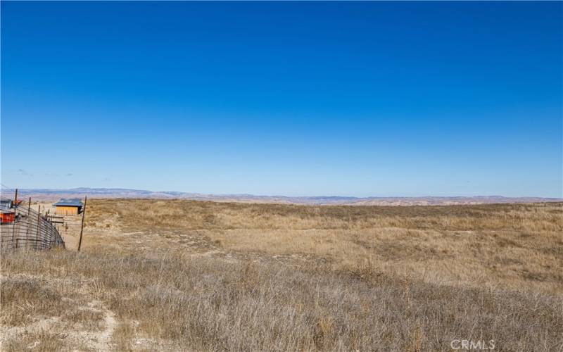 View Looking North from Knoll at SW Corner of Property (Property on right side of fence)