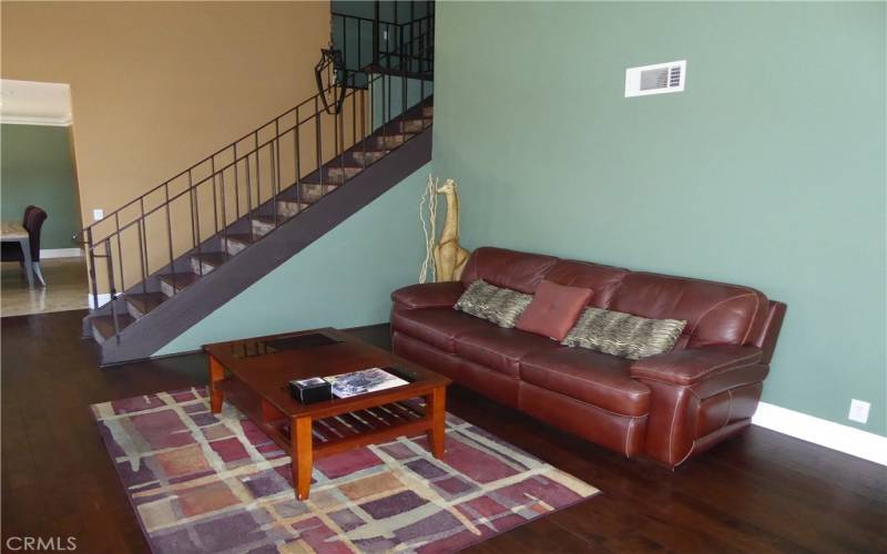 Living Room with view of Stairs to Second Level.