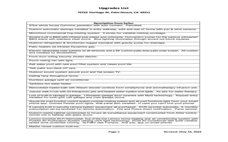 Upgrades List Page 1 of 20001