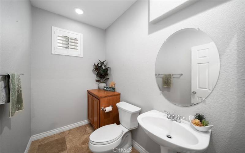 Mail level bathroom/ can add a shower