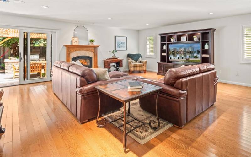 The spacious Family room