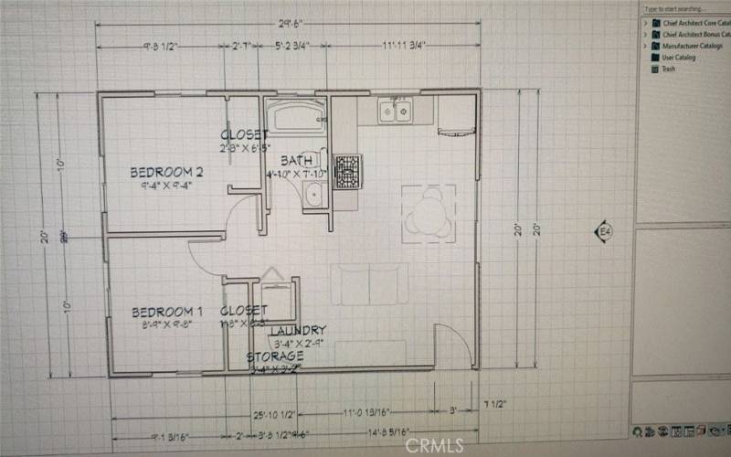 2 bed ADU Plans 
