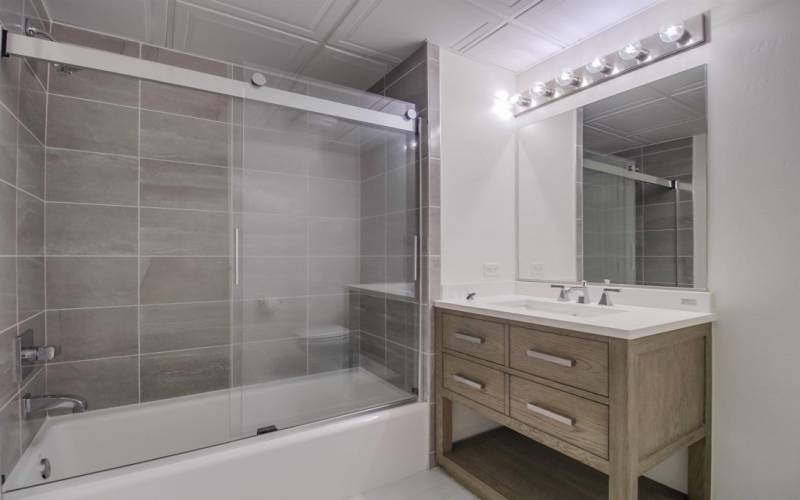 Highly upgraded bathroom: Restoration Hardware, Kohler, Armstrong and Interceramic finishes... See full list of upgrades in Advertising Remarks in listing.