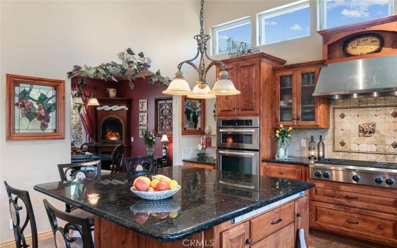 Kitchen leads directly to Dining Room for ease of serving