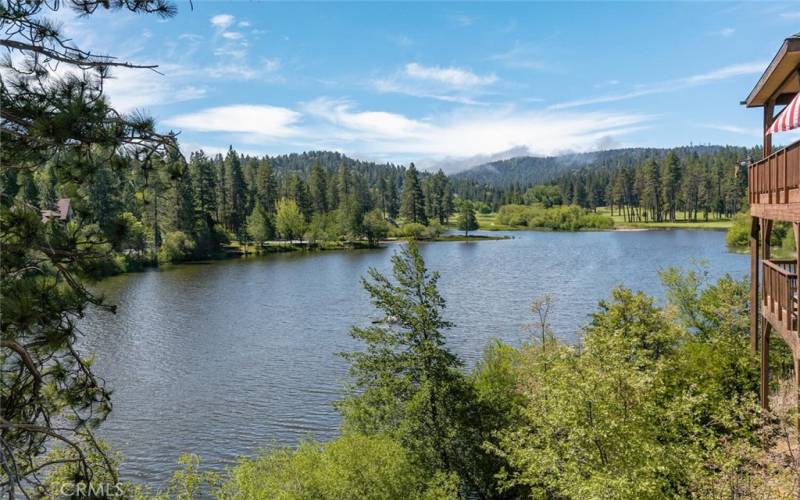 Pristine views of Grass Valley Lake, Golf Course and ridgeline