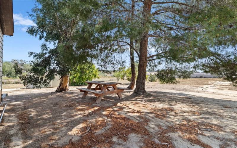 Picnic area behind 2nd home