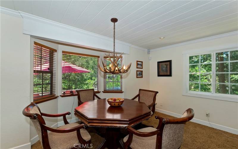 Game table in living room