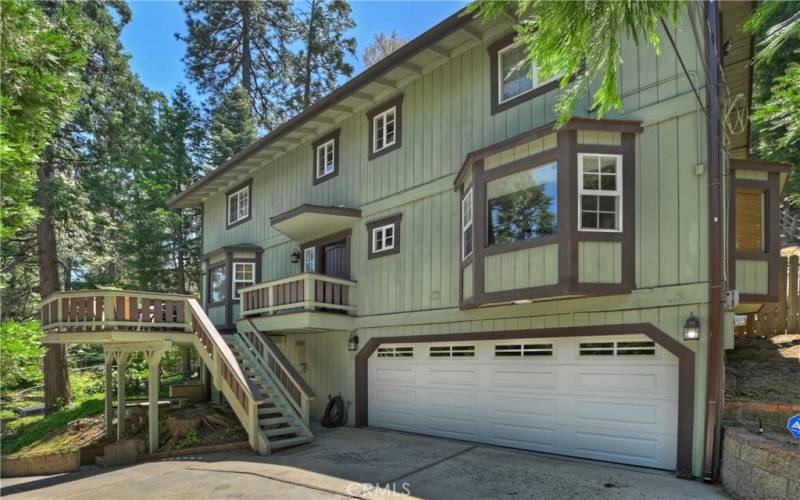 2 car garage with EV charger