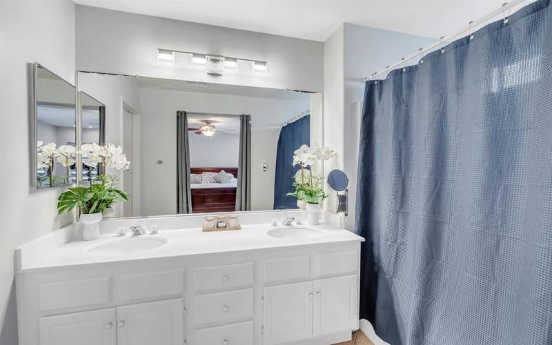 Clean and Bright Primary Bathroom