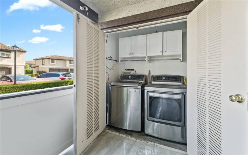 Your own private full size washer and dryer area. Not included.