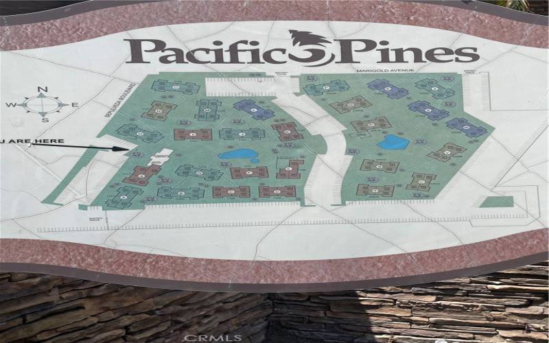 Map of the Pacific Pines community