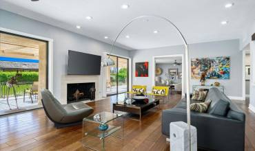 Living Room with Patio View