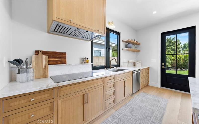 Kitchen with Monogram Stove